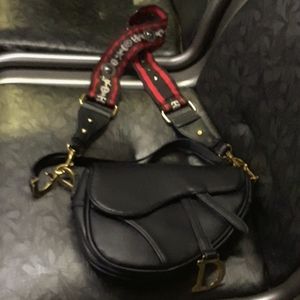 Christian Dior Saddle Bag & Shoulder Strap